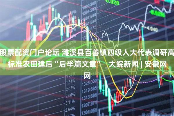 股票配资门户论坛 濉溪县百善镇四级人大代表调研高标准农田建后“后半篇文章” _大皖新闻 | 安徽网